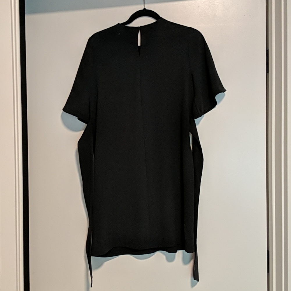 Oak + fort black dress xs NWOT